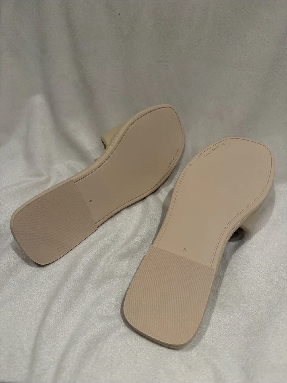 Tory Burch double T leather sport slide sandal
